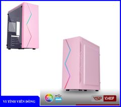 Case VSP V3-603P | ATX, hồng, không kèm fan