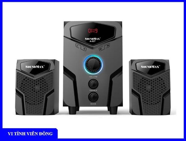 Bộ loa vi tính (Bluetooth) Soundmax A827 (3 loa, Công suất loa 10W + 5W x 2,, nguồn điện)