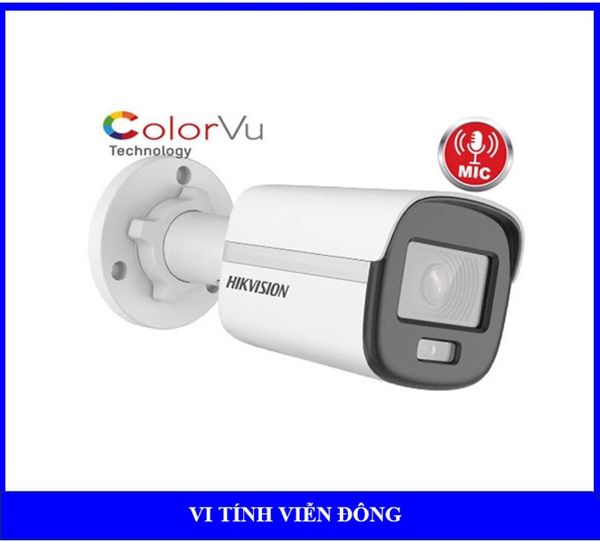 Camera IP Colorvu 4MP HIKVISION DS - 2CD2T47G2 - LSU/SL (60m,Full color, tích hợp Mic, có đèn và loa báo động ))