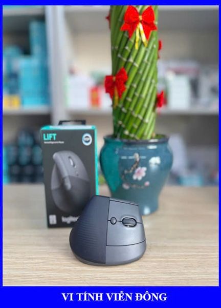 Chuột không dây Bluetooth + đầu thu USB Logitech Lift Vertical