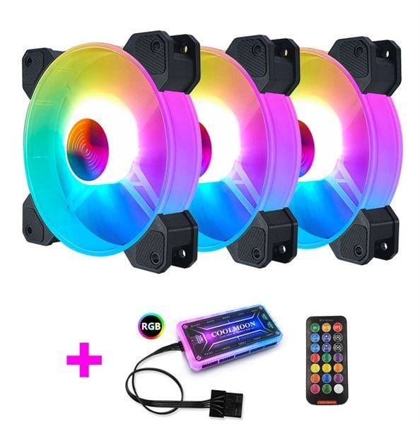 Combo HUB + Remote fan led CoolMoon Y1