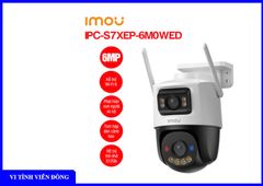 Camera wifi ngoài trời xoay 360 Imou IPC - S7XEP - 6M0WED (Cruiser Dual 2 6M) (Đàm thoại 2 chiều, có màu ban đêm, đèn báo động xanh - đỏ)