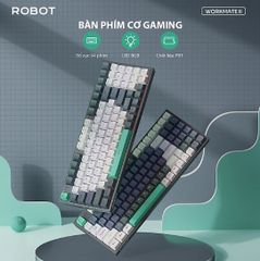 Bàn phím cơ Robot Workmate II xám + trắng