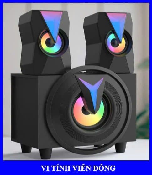Loa K10 2.1 LED RGB 2 chế độ dùng jack 3.5mm, Cổng nguồn USB (BH 03 Tháng)