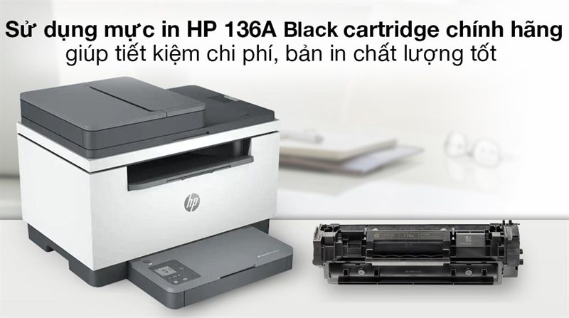 Máy in Laser trắng đen HP LaserJet MFP M236sdw (9YG09A)-01Y