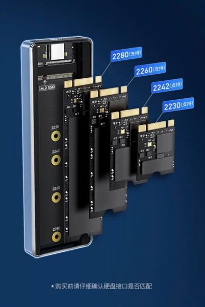 Box SSD M.2 NVME 10GB S113B Unitek