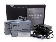 Hộp khuyếch đại VGA -> LAN 100m KVM 1-2 DT-7044 2nd DTech