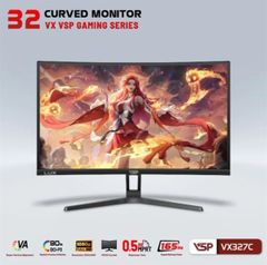 Màn hình Gaming VSP VX327C ( 31.5 inch, Full HD, VA, 165Hz, 0.5ms, cong) (HDMI / DP / Audio)
