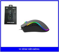 Chuột có dây Gaming ACER OMW212 USB Black Grey Led RGB