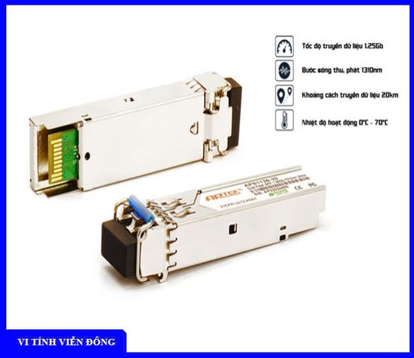 Bộ chuyển đổi quang điện module SFP 1.25Gbps, 2 core, Single-Mode APTEK APS1135 - 20 (khoảng cách truyền dữ liệu đến 20km)