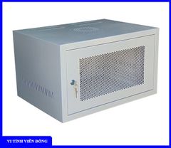 Tủ rack treo tường 6U D400 trong nhà (màu kem) - - Size H320xW550xD400