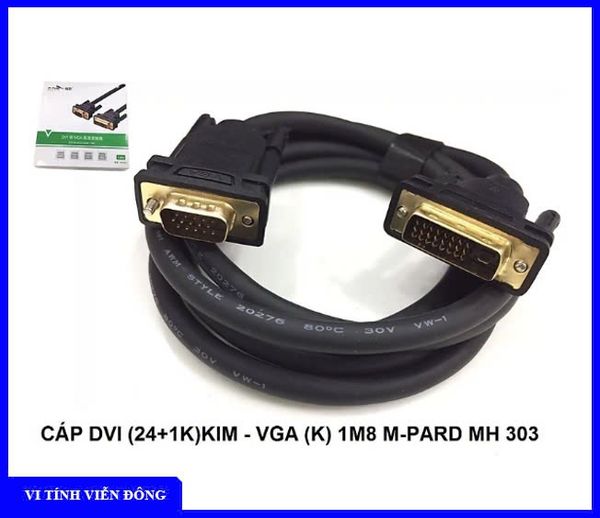 Cáp chuyển DVI 24+1 -> VGA 1.8M M-PARD ( MH303 )