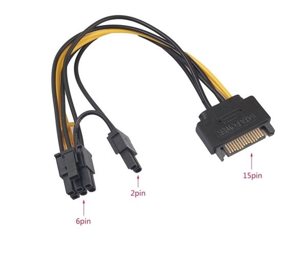 Cáp sata -> Vga 8 Pin