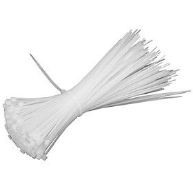 Dây rút nhựa trắng 25cm (100 sợi/ bịch)