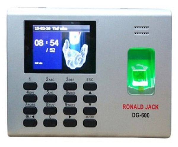 Máy chấm công vân tay màn hình màu RONALD JACK DG-600 (Phần mềm: Wise Eye 2014)