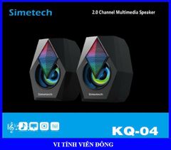 Loa 2.0 Simetech KQ04 Led ( Jack 3.5, USB)