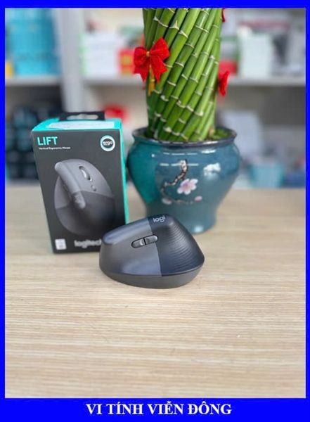 Chuột không dây Bluetooth + đầu thu USB Logitech Lift Vertical