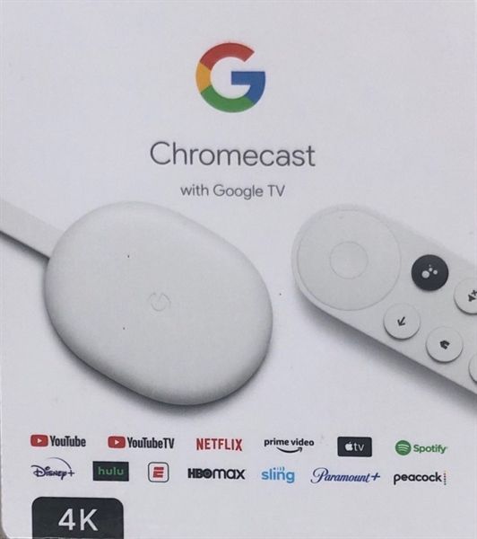 Thiết bị Chromecast with Google TV 4K (màu trắng)