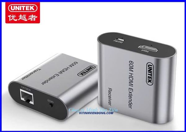 Bộ nối dài HDMI --> LAN 60M Unitek V178A