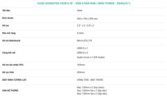 Case Xigmatek View II 3F - Tặng 3 Fan RGB (EN46247) (USB 3.0 x1)