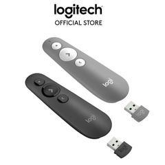 Bút Trình Chiếu Laser Logitech R500 / R500s Bluetooth (Xám / Đen)