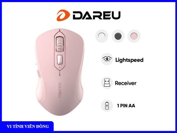 Chuột không dây Dareu LM115G ( Hồng )