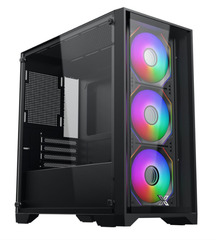 Case Xigmatek NYX III 3GF M-Atx (Black) (Kèm 3 Fan Led)