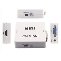 Box chuyển Vga to HDMI (Mini) + Audio