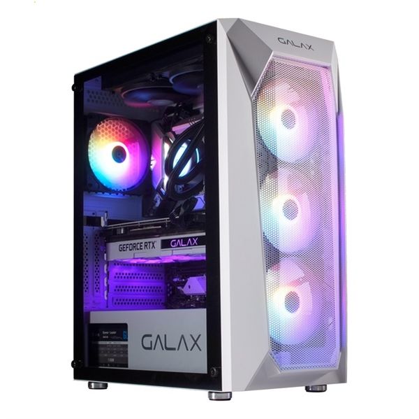 CASE GALAX REVOLUTION-05 WHITE (TẶNG 4 FAN RGB)