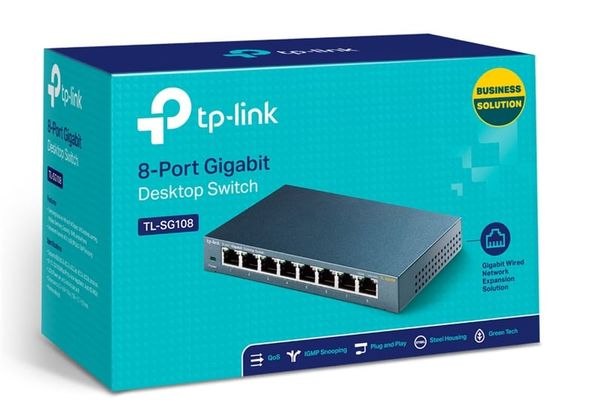 Switch TP-Link 8 port 1G TL-SG108 (Thân Sắt)