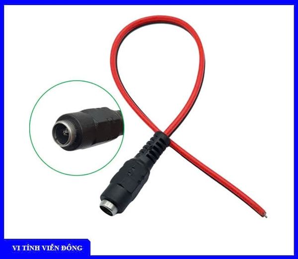 Jack nguồn có dây (đầu cái)