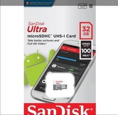 Thẻ nhớ 32GB MC SD SanDisk Ultra - Nhỏ Chính hãng