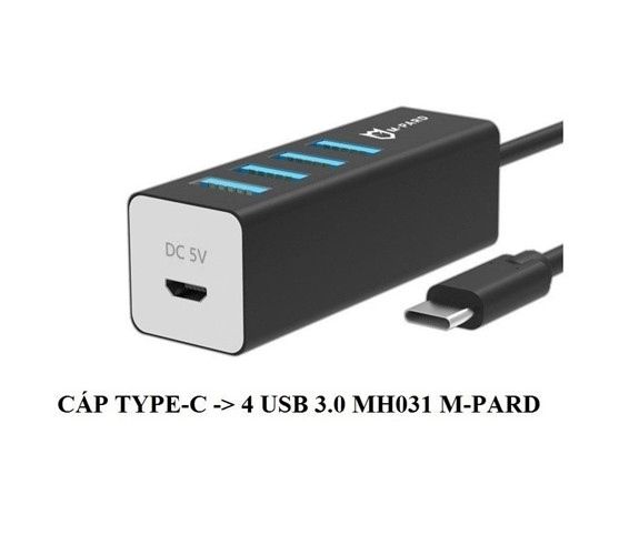 Hub USB Type C -> 4 USB 3.0 MH031 đen M-Pard