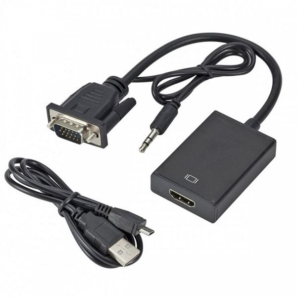 Cáp chuyển VGA -> HDMI + Audio DTech DT2012