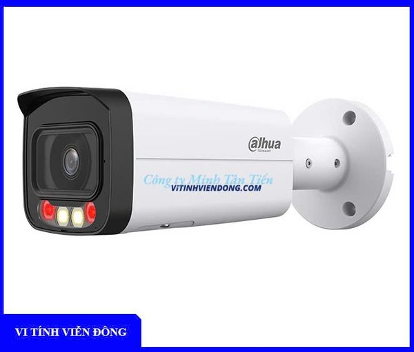 Camera IP Full Color 4MP DAHUA DH - IPC - HFW2449T - AS - IL ( Tầm xa hồng ngoại 60m.Tự động bật đèn khi phát hiện người / xe đi vào)