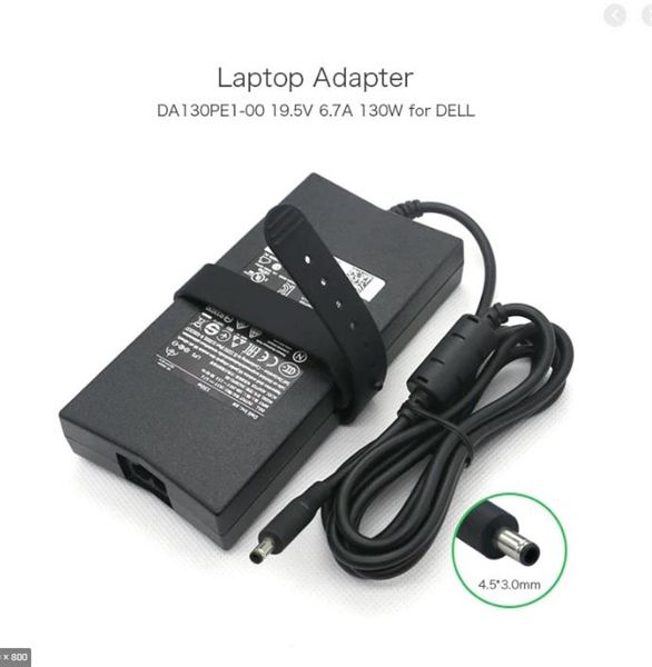 SẠC DELL 19.5V-6.7A Slim (Kim nhỏ) - ZIN
