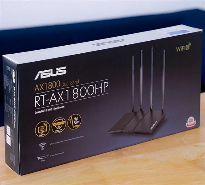 Bộ phát Wifi 6 Asus AX1800 Dual Band (802.11ax) hỗ trợ công nghệ MU-MIMO và OFDMA