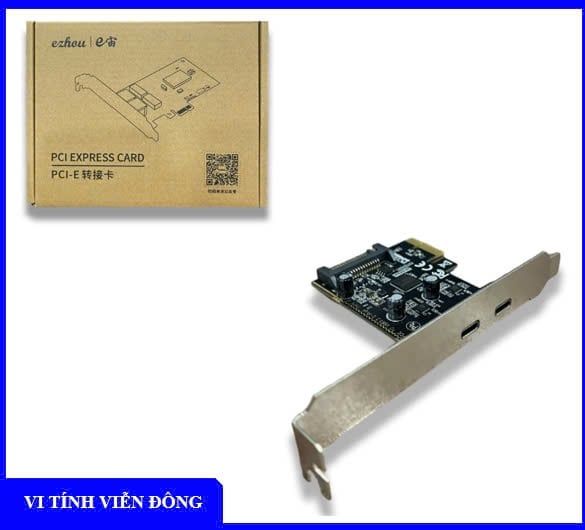 Card chuyển đổi PCIe --> 2 Type-C EZHOU