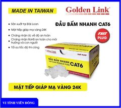 Đầu bấm mạng nhanh RJ45 CAT6 Golden Link GL-20056