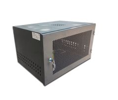 Tủ rack treo tường 6U D400 (màu đen) - Size H320xW550xD400