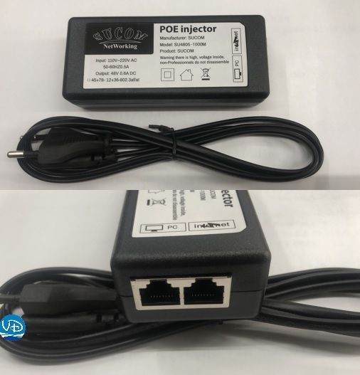 Nguồn POE injector 1P 4 lõi (48V 0.6A DC)