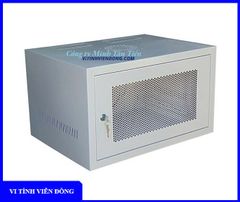 Tủ rack treo tường 6U D400 ngoài trời (màu kem) - - Size H320xW550xD400
