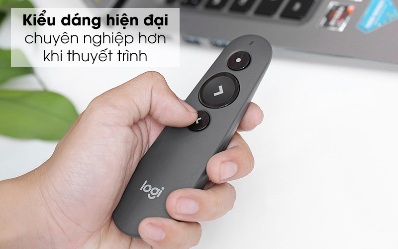 Bút Trình Chiếu Laser Logitech R500 / R500s Bluetooth (Xám / Đen)