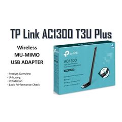 USB Thu Wifi TP-Link Archer T3U Plus AC1300 (WiFi Băng Tần Kép — Băng tần 2.4 GHz và 5 GHz)