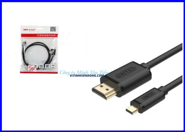 Cáp micro HDMI -> HDMI dài 1m UNITEK Y - C152A