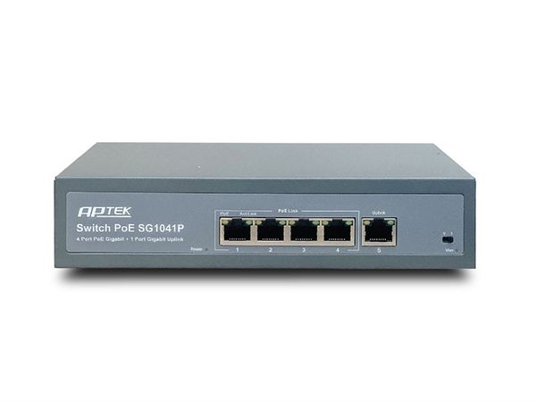 Switch 4 Cổng POE Gigabit APTEK SG1041P