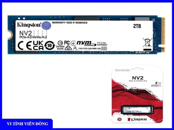 Ổ cứng SSD Kingston NV2 2TB PCIe 4.0 x4 NVMe M.2 (SNV2S/2000G)