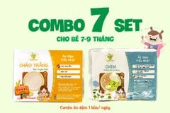 COMBO 3 (7 SET) - 1 BỮA/NGÀY CHO BÉ 7-9M