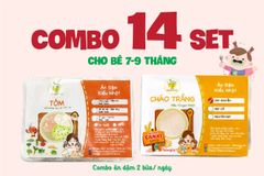 COMBO 7 (14 SET) - 2 BỮA/NGÀY CHO BÉ 7-9M