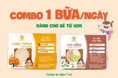 COMBO 16 (7 SET) - 1 BỮA/NGÀY CHO BÉ TỪ 10M